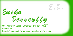 eniko dessewffy business card